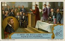 Trade Card for Véritable Extrait de viande Liebig [Real Liebig Meat Extract] depicting A.G. Hofmann.